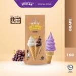 Grape soft serve
