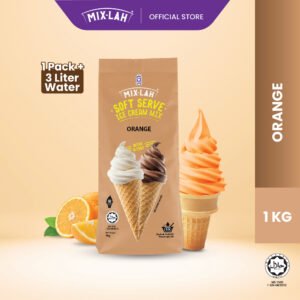 Orange soft serve