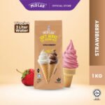 Strawberry soft serve